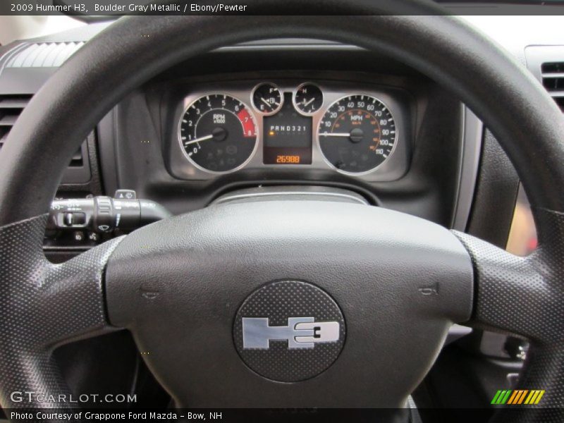 Boulder Gray Metallic / Ebony/Pewter 2009 Hummer H3