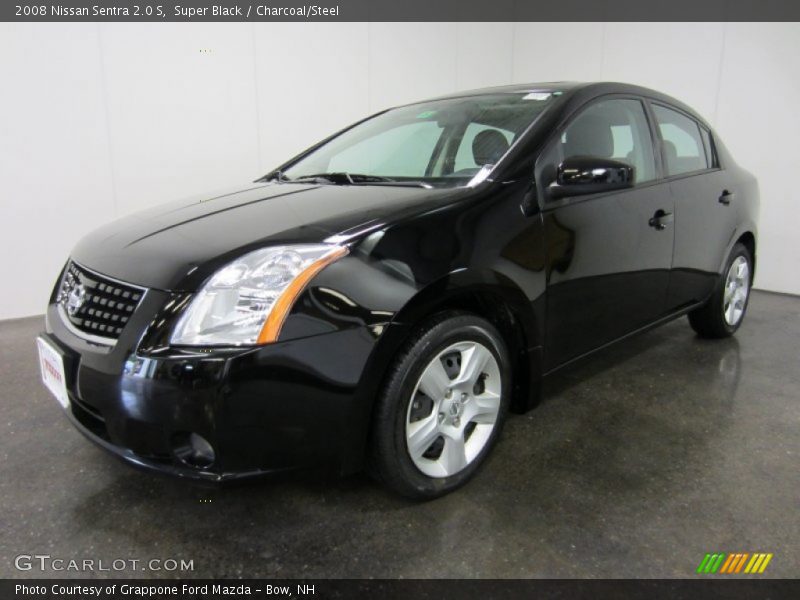 Super Black / Charcoal/Steel 2008 Nissan Sentra 2.0 S