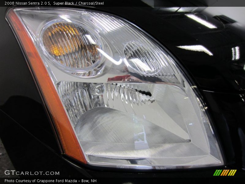Super Black / Charcoal/Steel 2008 Nissan Sentra 2.0 S