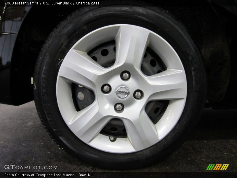 Super Black / Charcoal/Steel 2008 Nissan Sentra 2.0 S