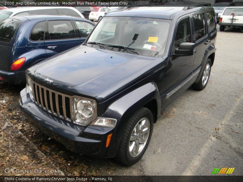 Modern Blue Pearl / Pastel Slate Gray 2008 Jeep Liberty Limited 4x4