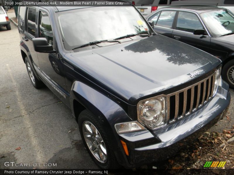 Modern Blue Pearl / Pastel Slate Gray 2008 Jeep Liberty Limited 4x4