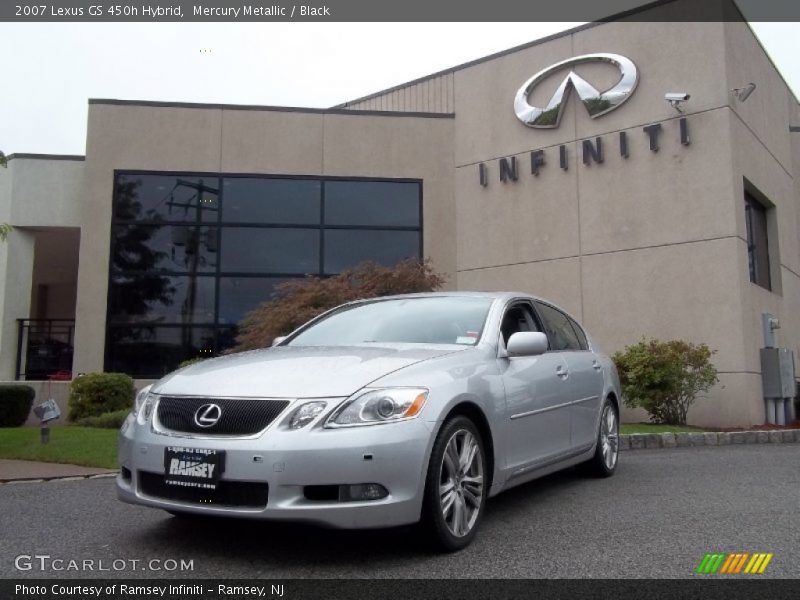 Mercury Metallic / Black 2007 Lexus GS 450h Hybrid