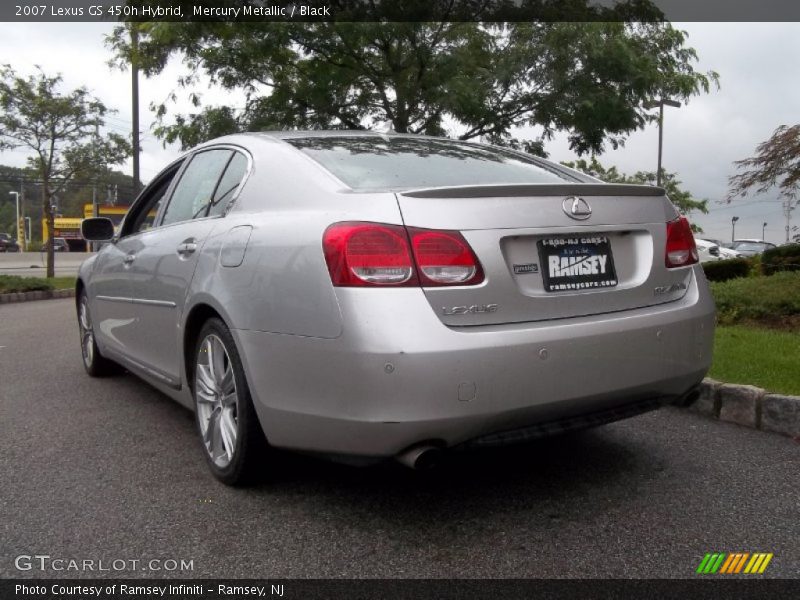 Mercury Metallic / Black 2007 Lexus GS 450h Hybrid