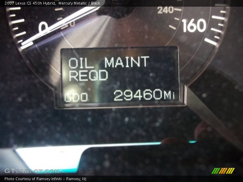 Mercury Metallic / Black 2007 Lexus GS 450h Hybrid