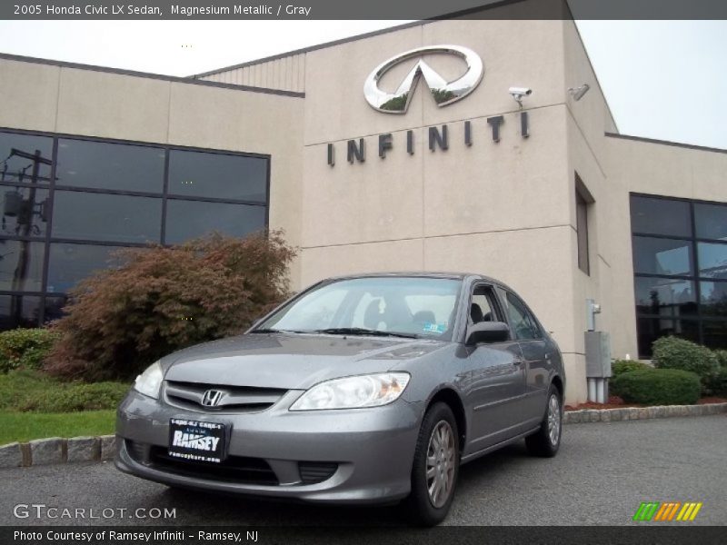 Magnesium Metallic / Gray 2005 Honda Civic LX Sedan