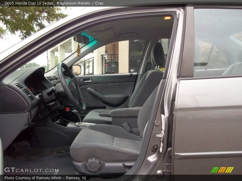 Magnesium Metallic / Gray 2005 Honda Civic LX Sedan