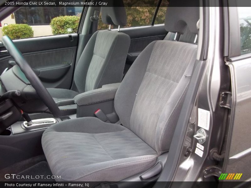 Magnesium Metallic / Gray 2005 Honda Civic LX Sedan