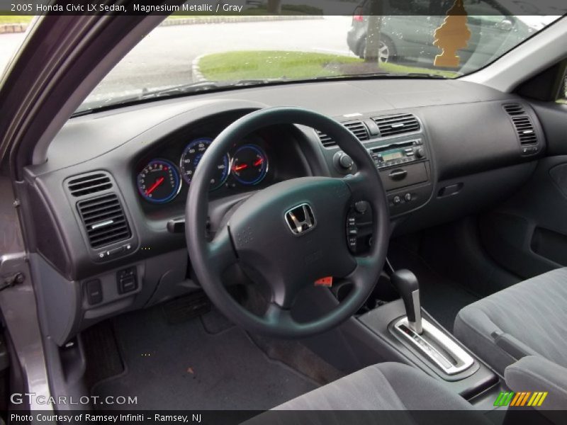 Magnesium Metallic / Gray 2005 Honda Civic LX Sedan