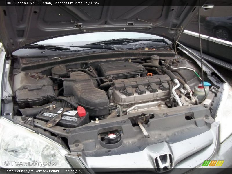 Magnesium Metallic / Gray 2005 Honda Civic LX Sedan