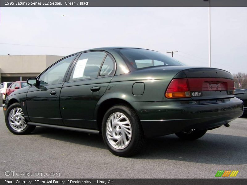 Green / Black 1999 Saturn S Series SL2 Sedan
