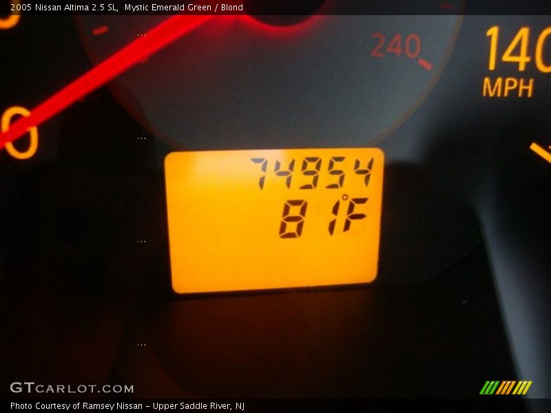 Mystic Emerald Green / Blond 2005 Nissan Altima 2.5 SL