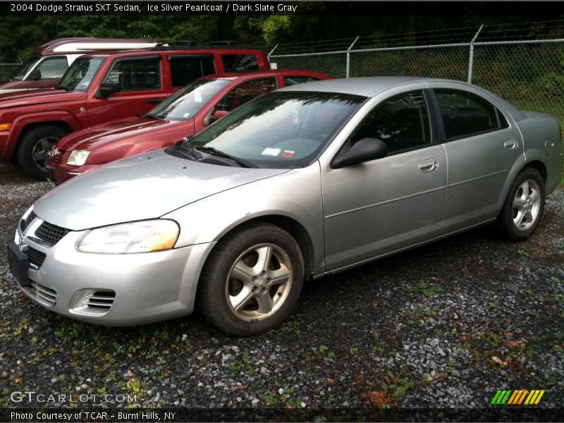 Ice Silver Pearlcoat / Dark Slate Gray 2004 Dodge Stratus SXT Sedan