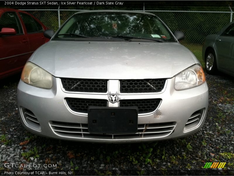 Ice Silver Pearlcoat / Dark Slate Gray 2004 Dodge Stratus SXT Sedan