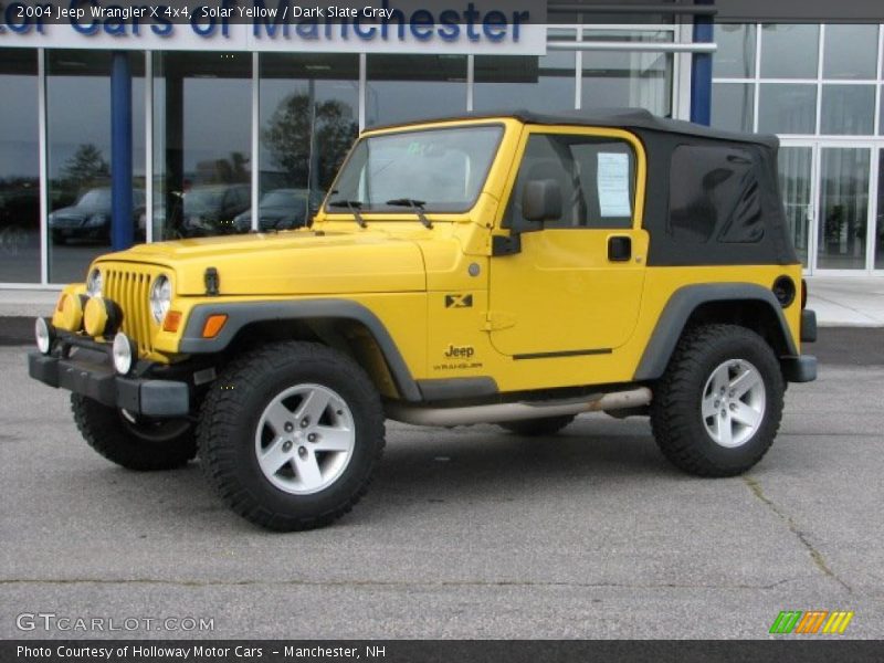 Solar Yellow / Dark Slate Gray 2004 Jeep Wrangler X 4x4