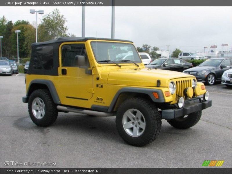 Solar Yellow / Dark Slate Gray 2004 Jeep Wrangler X 4x4