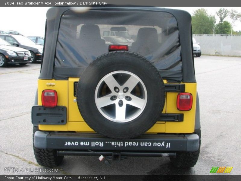 Solar Yellow / Dark Slate Gray 2004 Jeep Wrangler X 4x4