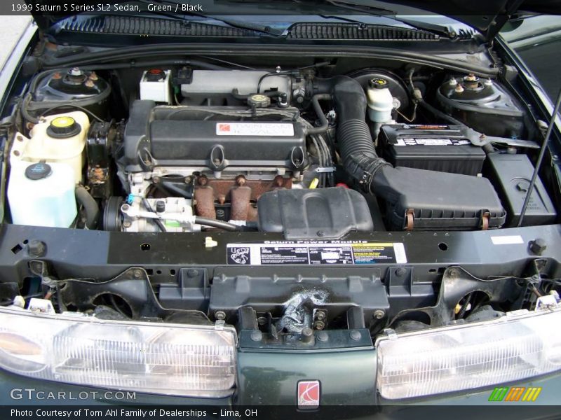 Green / Black 1999 Saturn S Series SL2 Sedan