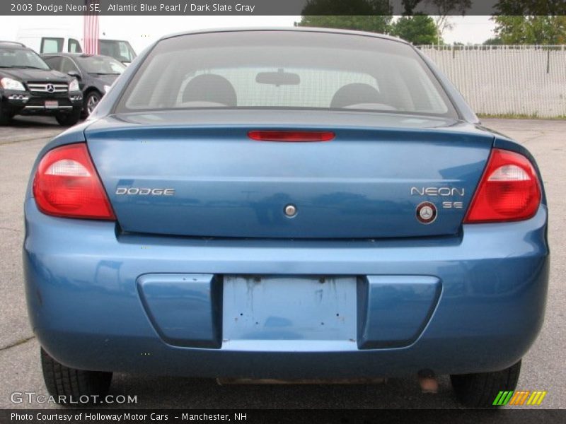 Atlantic Blue Pearl / Dark Slate Gray 2003 Dodge Neon SE