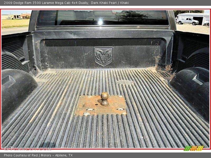 Dark Khaki Pearl / Khaki 2009 Dodge Ram 3500 Laramie Mega Cab 4x4 Dually
