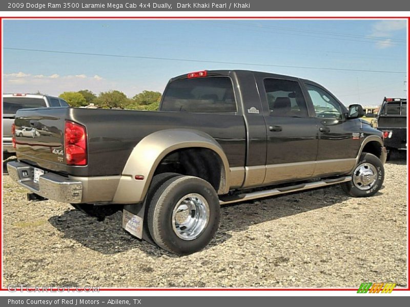  2009 Ram 3500 Laramie Mega Cab 4x4 Dually Dark Khaki Pearl