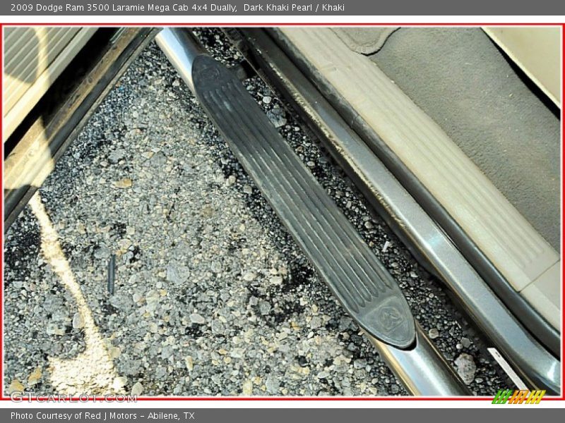 Dark Khaki Pearl / Khaki 2009 Dodge Ram 3500 Laramie Mega Cab 4x4 Dually