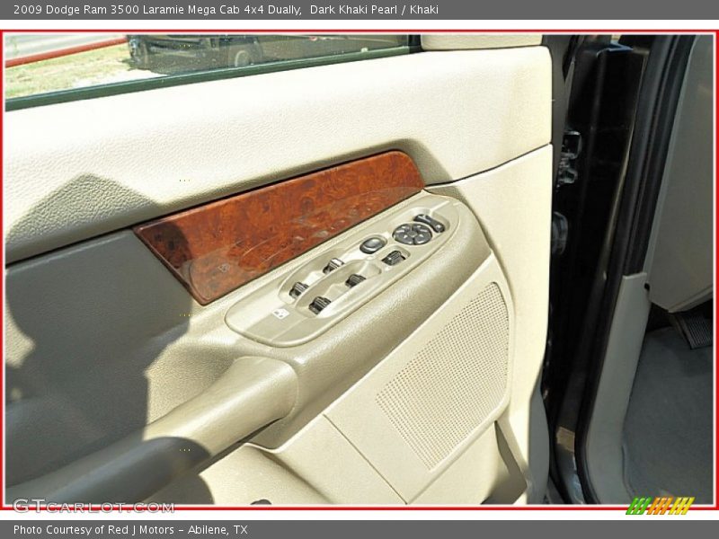 Dark Khaki Pearl / Khaki 2009 Dodge Ram 3500 Laramie Mega Cab 4x4 Dually