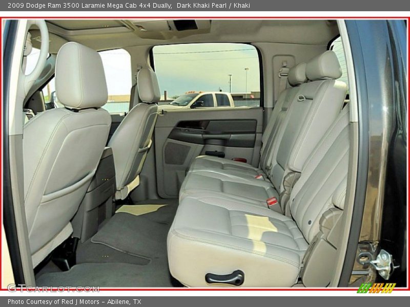  2009 Ram 3500 Laramie Mega Cab 4x4 Dually Khaki Interior