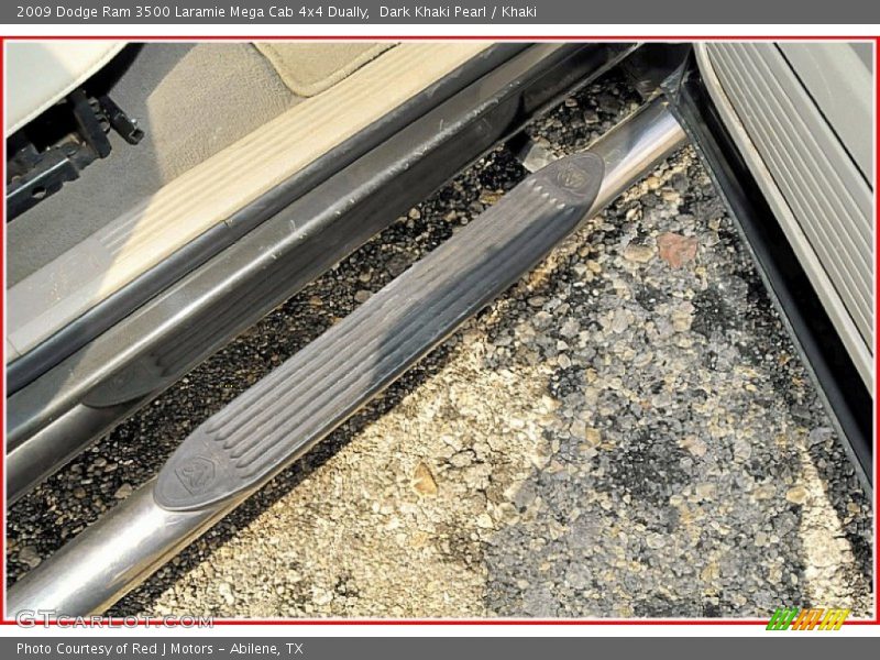 Dark Khaki Pearl / Khaki 2009 Dodge Ram 3500 Laramie Mega Cab 4x4 Dually