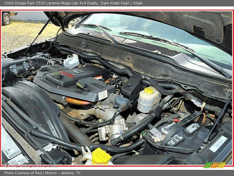  2009 Ram 3500 Laramie Mega Cab 4x4 Dually Engine - 6.7 Liter Cummins OHV 24-Valve BLUETEC Turbo-Diesel Inline 6 Cylinder
