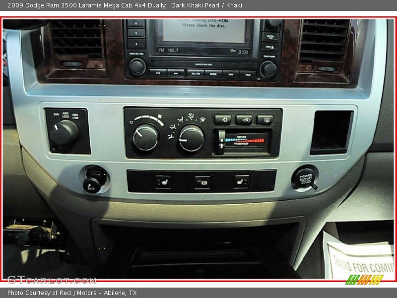 Controls of 2009 Ram 3500 Laramie Mega Cab 4x4 Dually