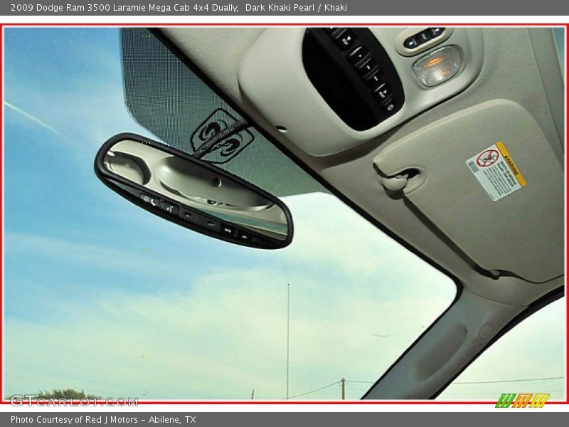 Dark Khaki Pearl / Khaki 2009 Dodge Ram 3500 Laramie Mega Cab 4x4 Dually