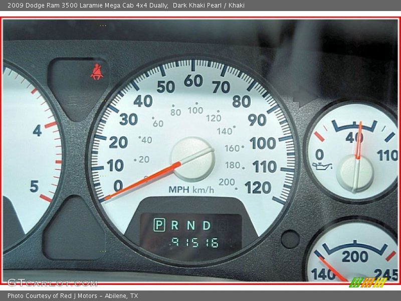 Dark Khaki Pearl / Khaki 2009 Dodge Ram 3500 Laramie Mega Cab 4x4 Dually