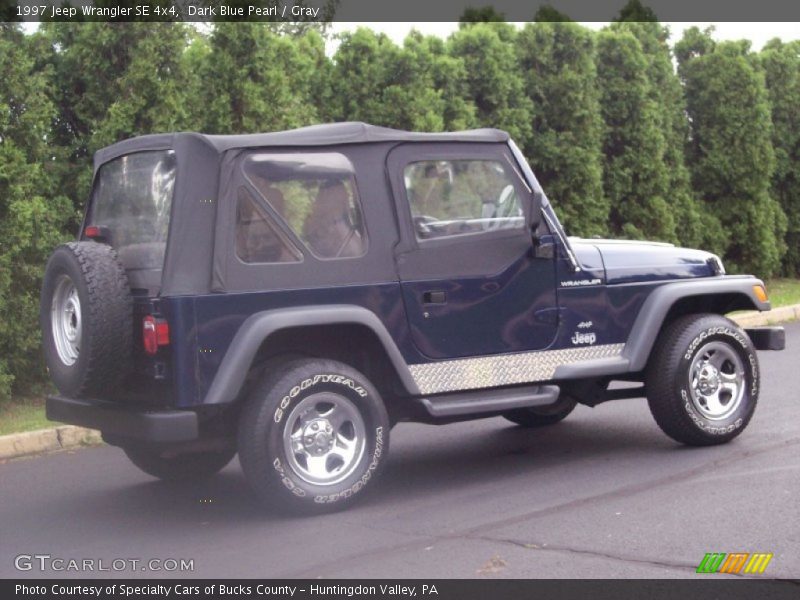 Dark Blue Pearl / Gray 1997 Jeep Wrangler SE 4x4
