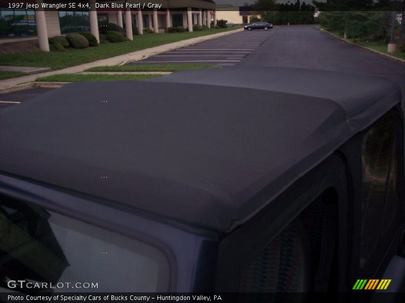 Dark Blue Pearl / Gray 1997 Jeep Wrangler SE 4x4