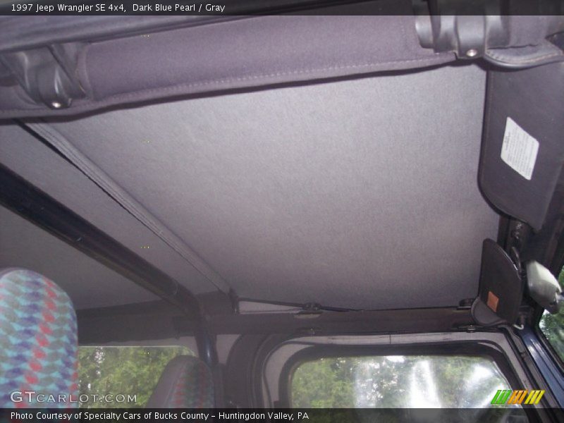 Dark Blue Pearl / Gray 1997 Jeep Wrangler SE 4x4