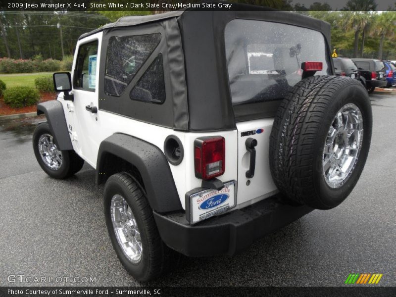 Stone White / Dark Slate Gray/Medium Slate Gray 2009 Jeep Wrangler X 4x4