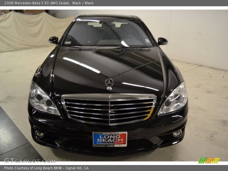 Black / Black 2008 Mercedes-Benz S 63 AMG Sedan