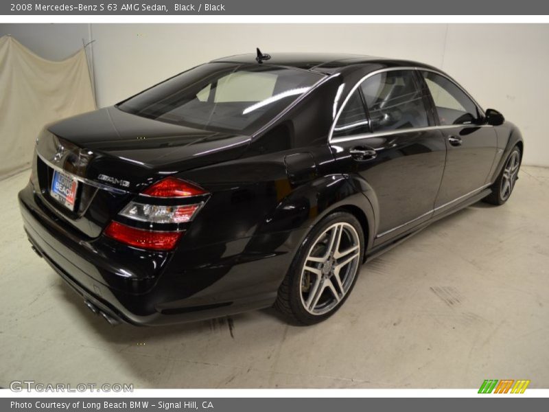 Black / Black 2008 Mercedes-Benz S 63 AMG Sedan