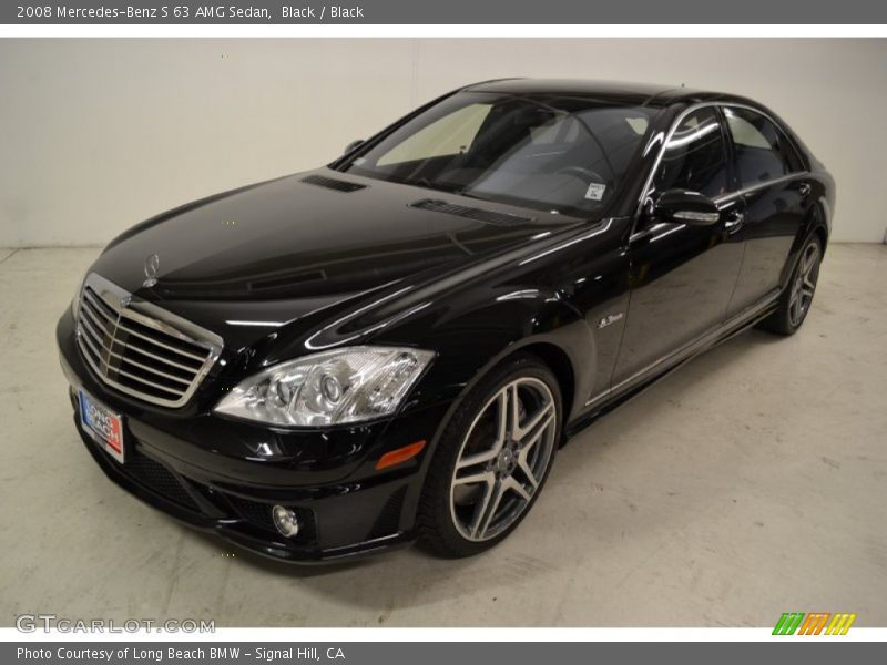 Black / Black 2008 Mercedes-Benz S 63 AMG Sedan