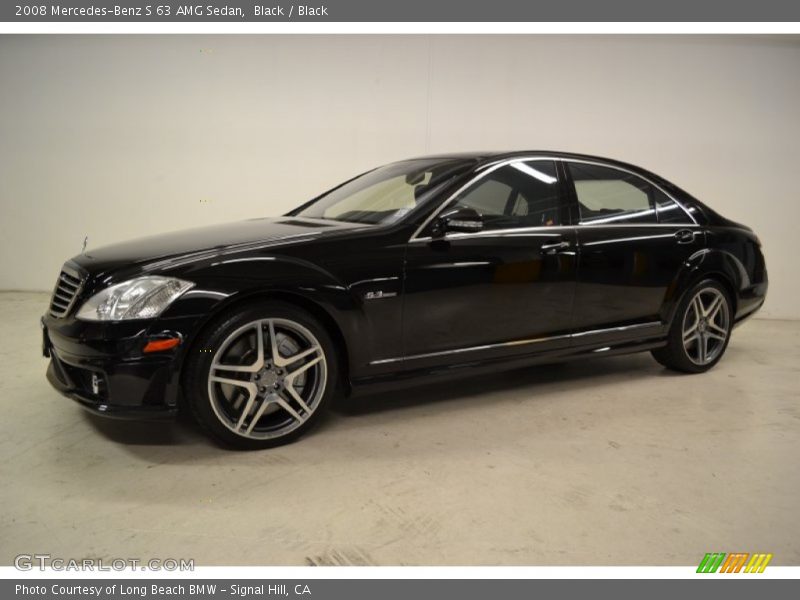 Black / Black 2008 Mercedes-Benz S 63 AMG Sedan