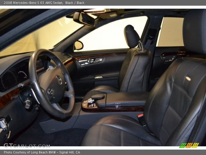 Black / Black 2008 Mercedes-Benz S 63 AMG Sedan