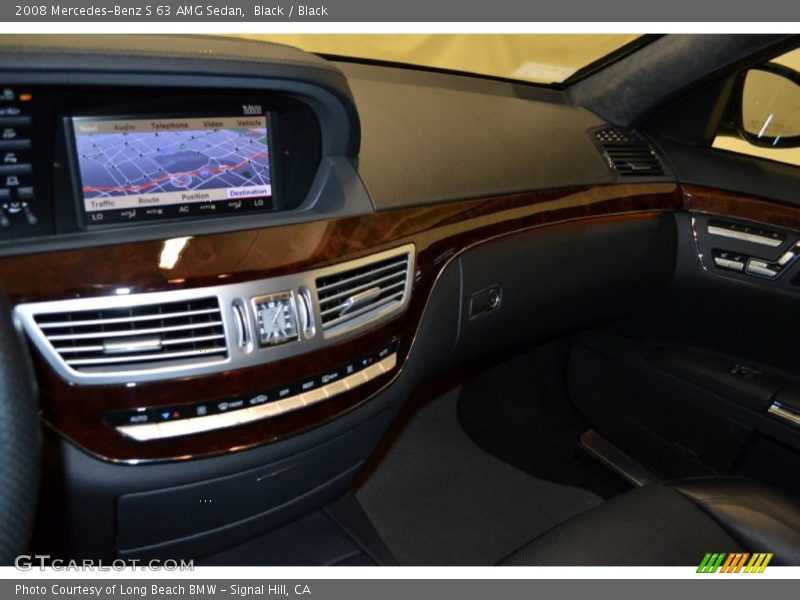 Black / Black 2008 Mercedes-Benz S 63 AMG Sedan