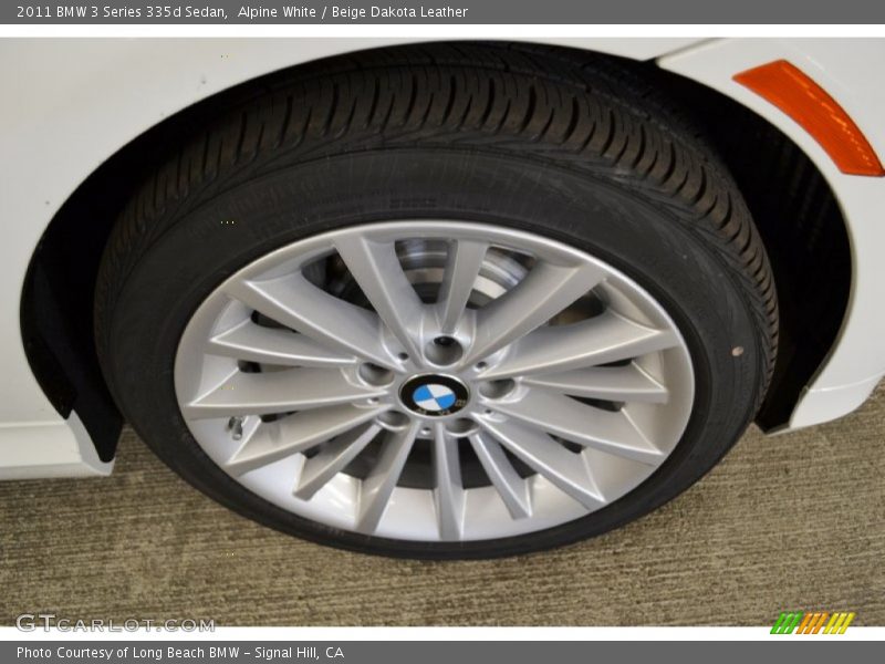 Alpine White / Beige Dakota Leather 2011 BMW 3 Series 335d Sedan