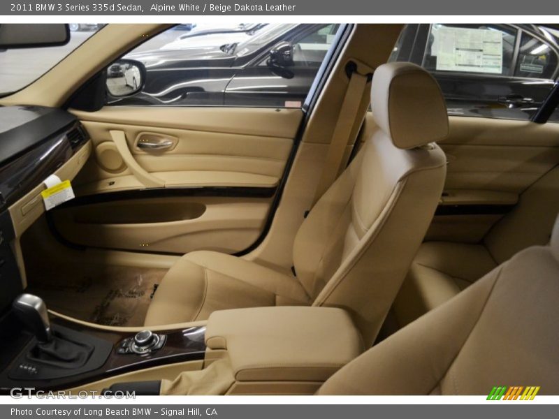 Alpine White / Beige Dakota Leather 2011 BMW 3 Series 335d Sedan