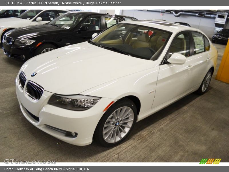 Alpine White / Beige Dakota Leather 2011 BMW 3 Series 335d Sedan