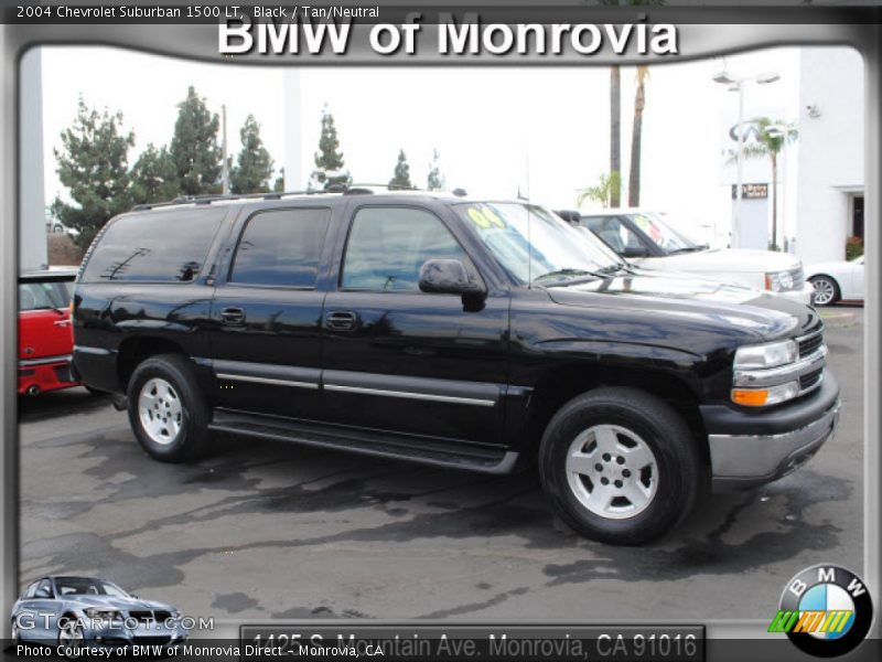 Black / Tan/Neutral 2004 Chevrolet Suburban 1500 LT
