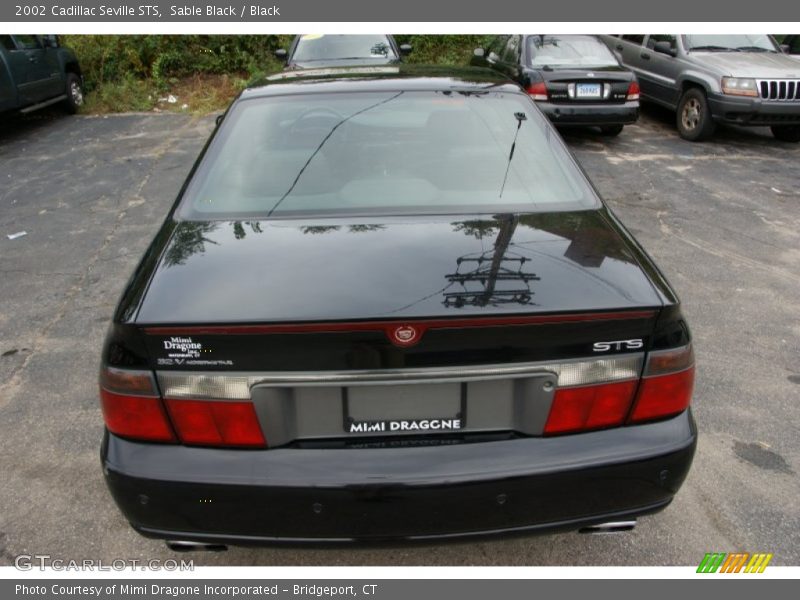 Sable Black / Black 2002 Cadillac Seville STS