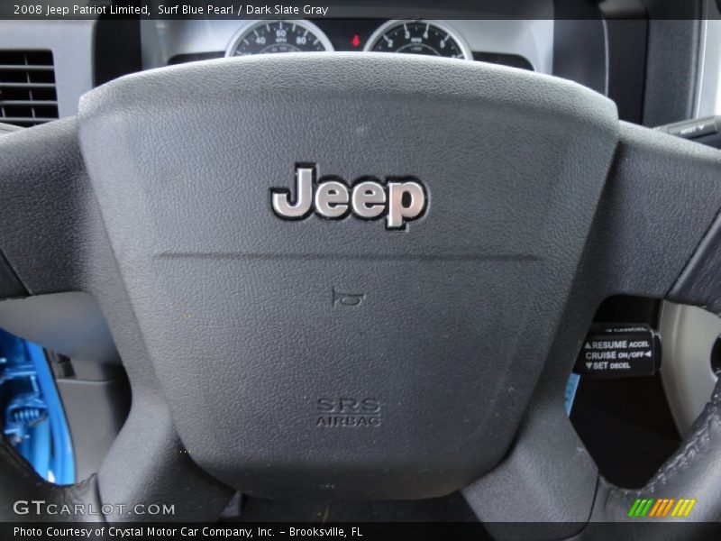 Surf Blue Pearl / Dark Slate Gray 2008 Jeep Patriot Limited