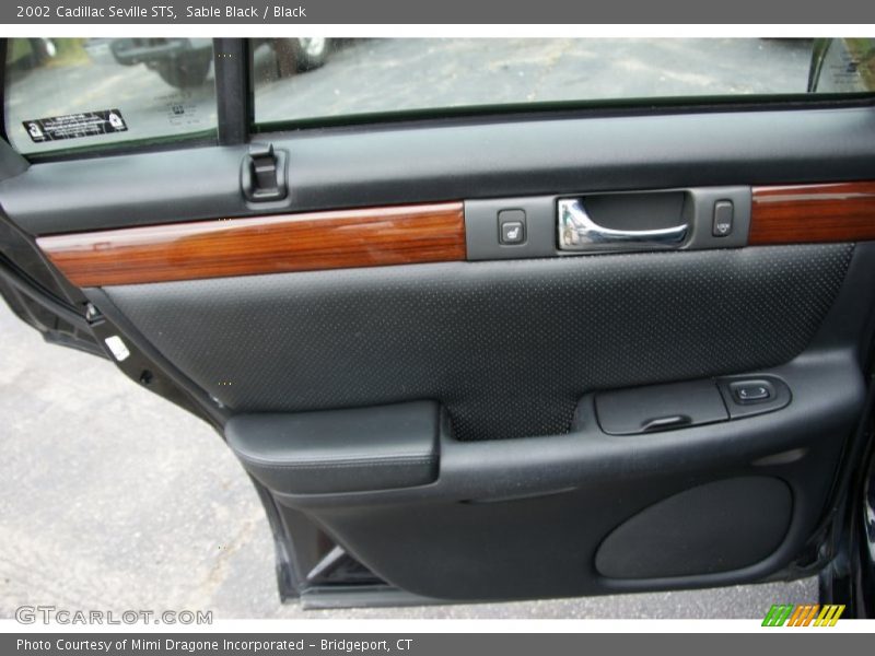 Sable Black / Black 2002 Cadillac Seville STS